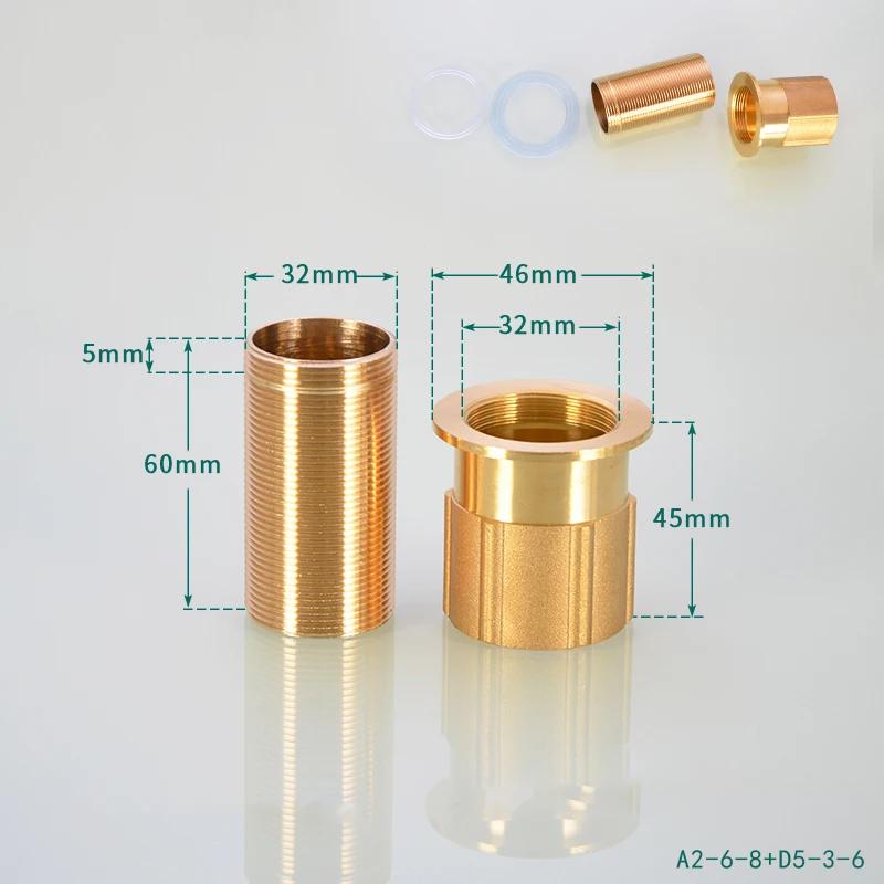 1pcs  45mm~250mm Brass Kitchen Tap Faucet Fixing Extension Fitting Brass Bolt for Monobloc Mixer Tap