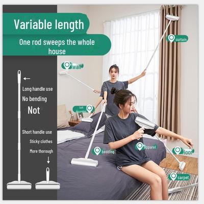 Long Handle Dual-Purpose Pet Hair Remover & Floor Roller Brush