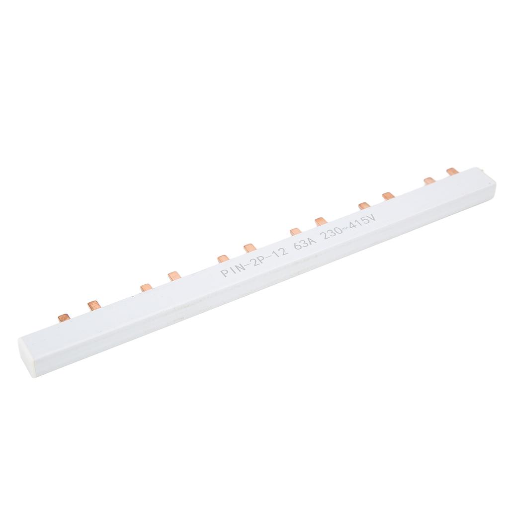 PIN TYPE Copper Busbar 2P 12 Way PVC Good Conductivity for Circuit Breaker Distribution Box