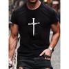Europäische Größen Herren Lounge T-Shirt - Weiches Alltags-Home- & Ausgeh-Shirt _ Entspannte Passform Rundhals Lässiges Oberteil für Fitnessstudio, Besorgungen, Entspannen