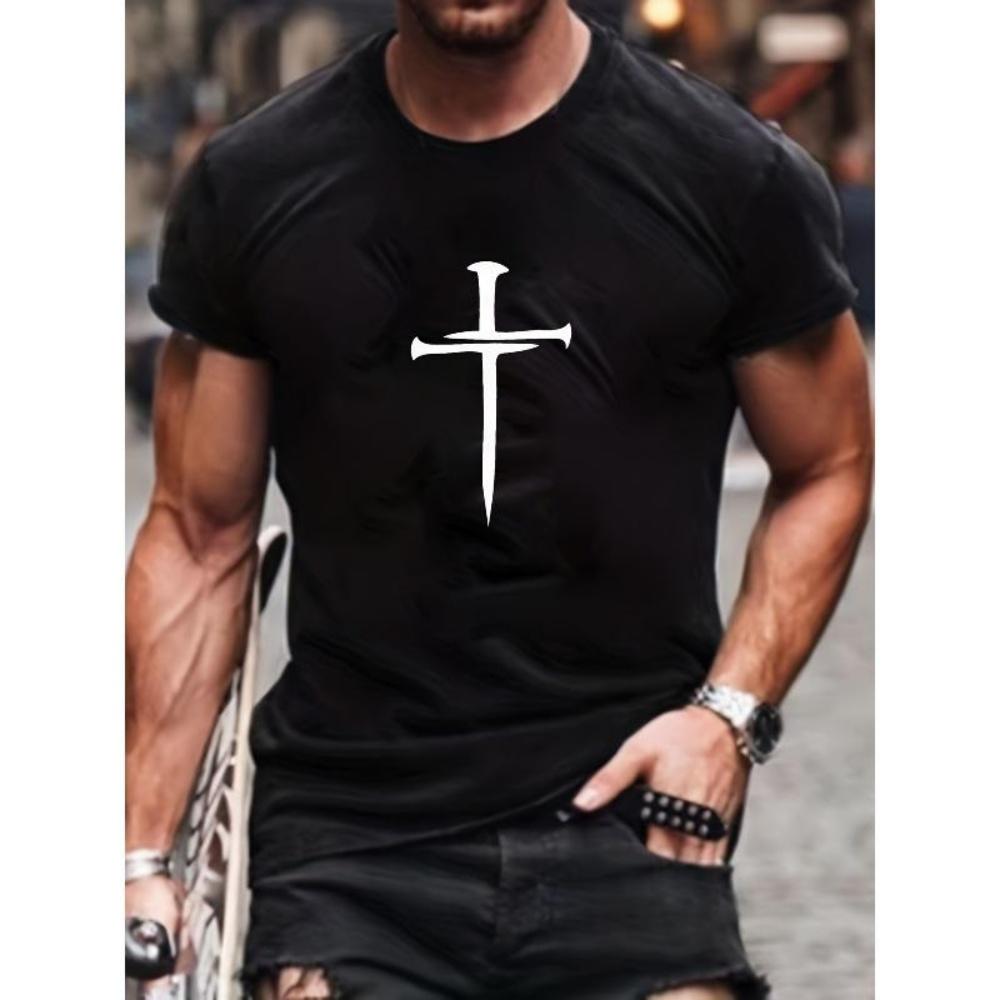 

European Sizes Men s Lounge T-Shirt - Soft Everyday Home & Outing Shirt _ Relaxed Fit Round Neck Casual Top for Gym, Errands, Lounging S чёрный