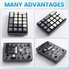 1-Piece Wireless Transparent Mechanical Numeric Keypad, Hot-Swappable, Color: As Shown, Material: PC