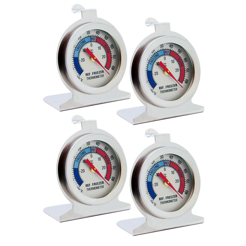 Stainless Steel Refrigerator Thermometer High Accuracy Temperature Meter For Fridges Freezer Cold Storage