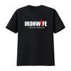 Ironwife T Shirt Triathlon Support for Triathlete Swim Bike Run Top Funny Tri Humor I Survived His Training Plan Vintage