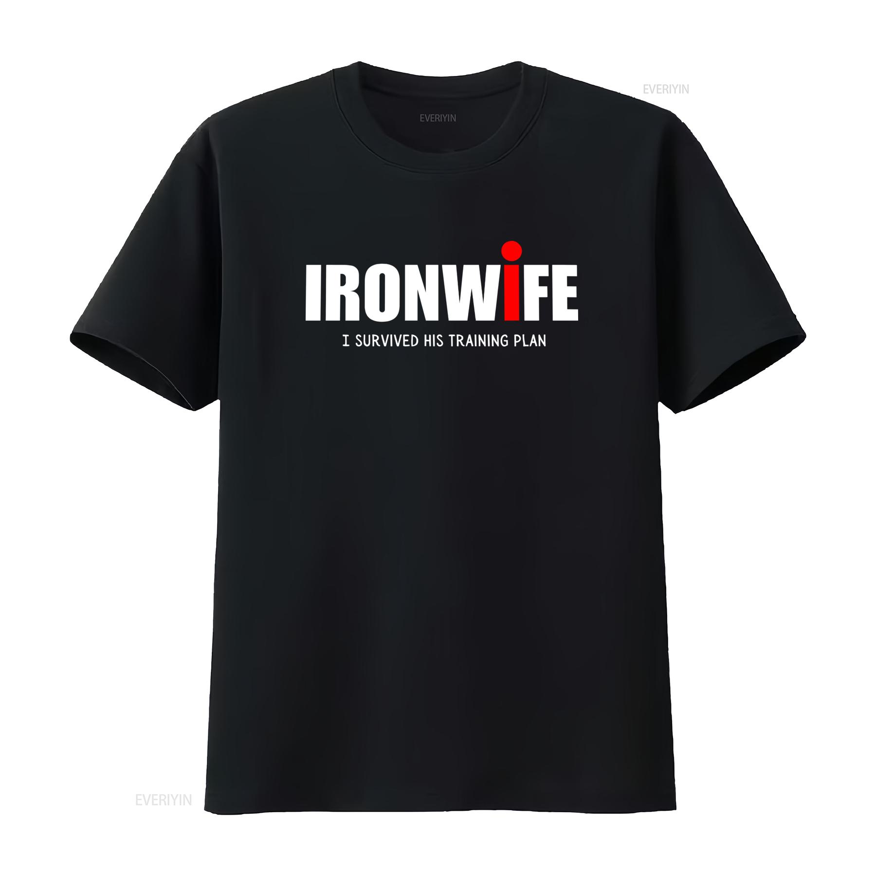 

Футболка Ironwife Підтримка Тріатлону для Тріатлоніста Плавання Велосипед Біг Топ Смішний Тріатлонний Гумор Я Пережив Його План Тренувань вінтажна 4XL