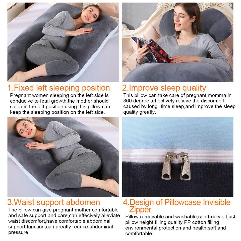 U-Shaped Pregnancy Pillow Full Body Pillow Nursing Pillow for Pregnant Women