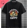 Funny Gamer Capybara Graphic Tshirt Cool Black Casual Tee With Fashion Glasses  Video Game Controller Design For All Seasons