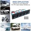 12V 1-5 Gang Universal Toggle Switch Panel USB Car Boat Marine RV Truck Blue LED Styling Accessories Marine Rocker Switch