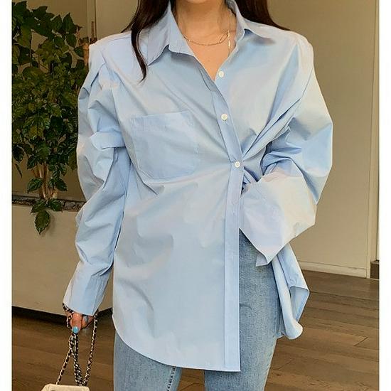 Korean Chic Stylish Women's Loose-Fit Shirt - Spring/Autumn Trendy BF Lazy Style