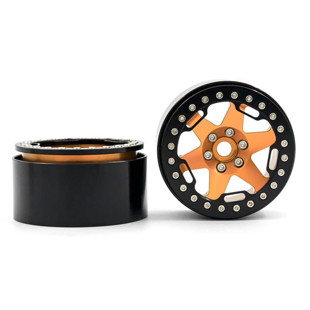 Aluminum Alloy Wheel   Beadlock 2.2in Wheel  s Hub 4pcs Replacement for 1Celsius10 1Celsius8   90046 90047 RR10 RC Car