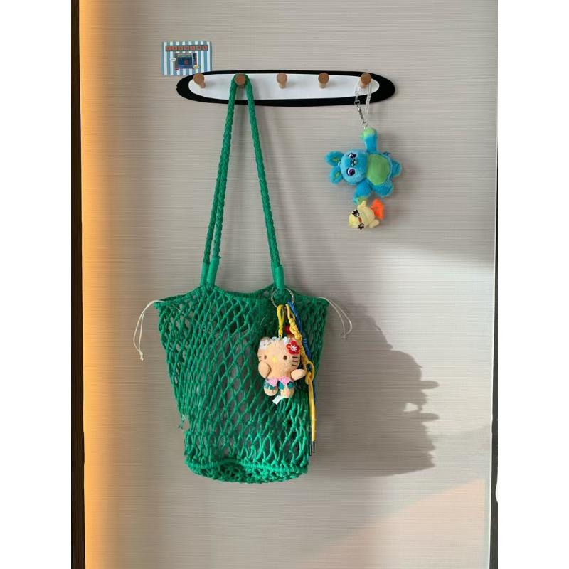 Sac de plage tissé creux design de niche d'été pour femmes nouveau sac à bandoulière en maille grande capacité