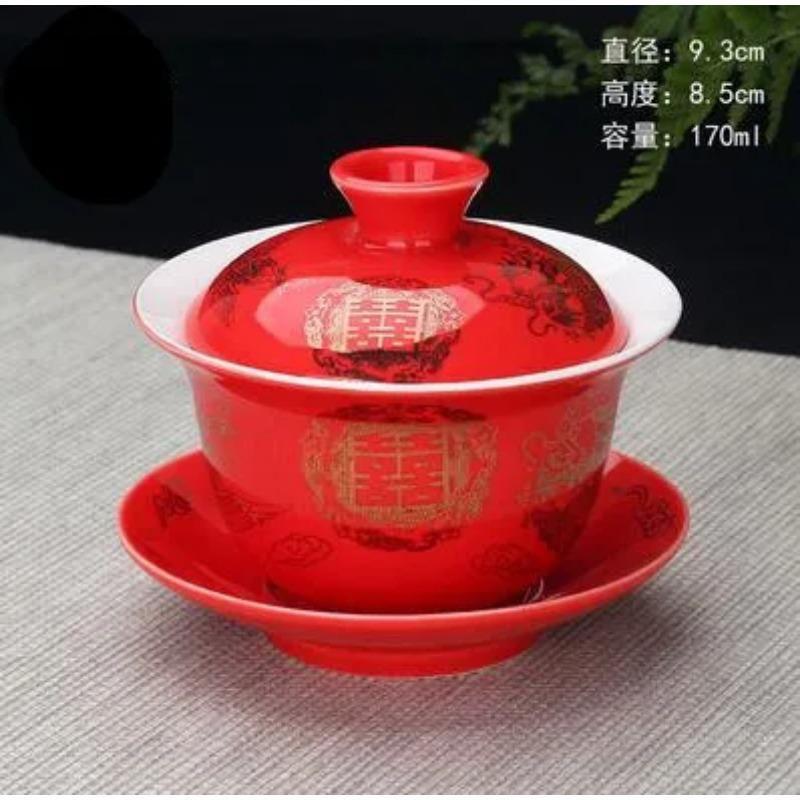 Chinese Hand Painted Kungfu Tea Set, Tureen Dehua, White Porcelain, Gaiwan, Pot Set for Travel, Fast Cup, High Quality
