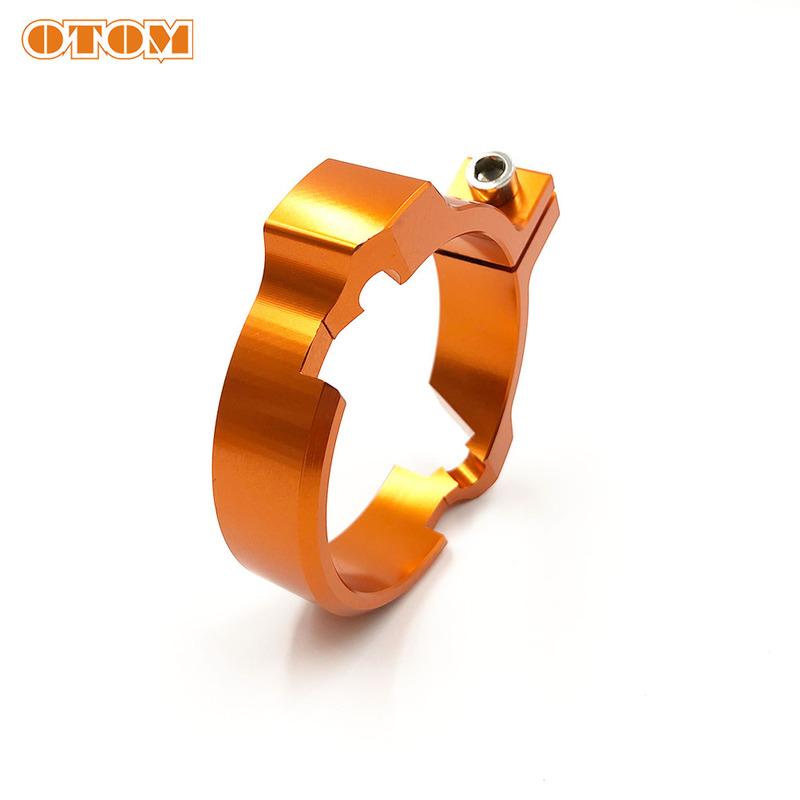 OTOM Motorcycle Exhaust Muffler Pipe Clamp Adaptation Flange CNC Aluminum Reinforcement O-ring For KTM SX XC XCW HUSQVARNA TE