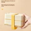 Plastic Bentos Container Leakproof Seal Compartmentalized Design Lunch Box Utensils Included for School Office Use