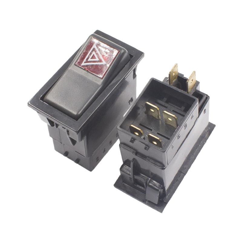 KELIMI Auto-Styling Modifizierter Kippschalter Knopf Universeller Motorstopp + Blinker/Lüfter/Strom/Scheibenwischer/Nebelscheinwerfer Schalter mit Kabel