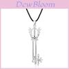 Collier Kingdom Hearts Avec Pendentif Géométrique en Alliage Pour Fans d'Anime
