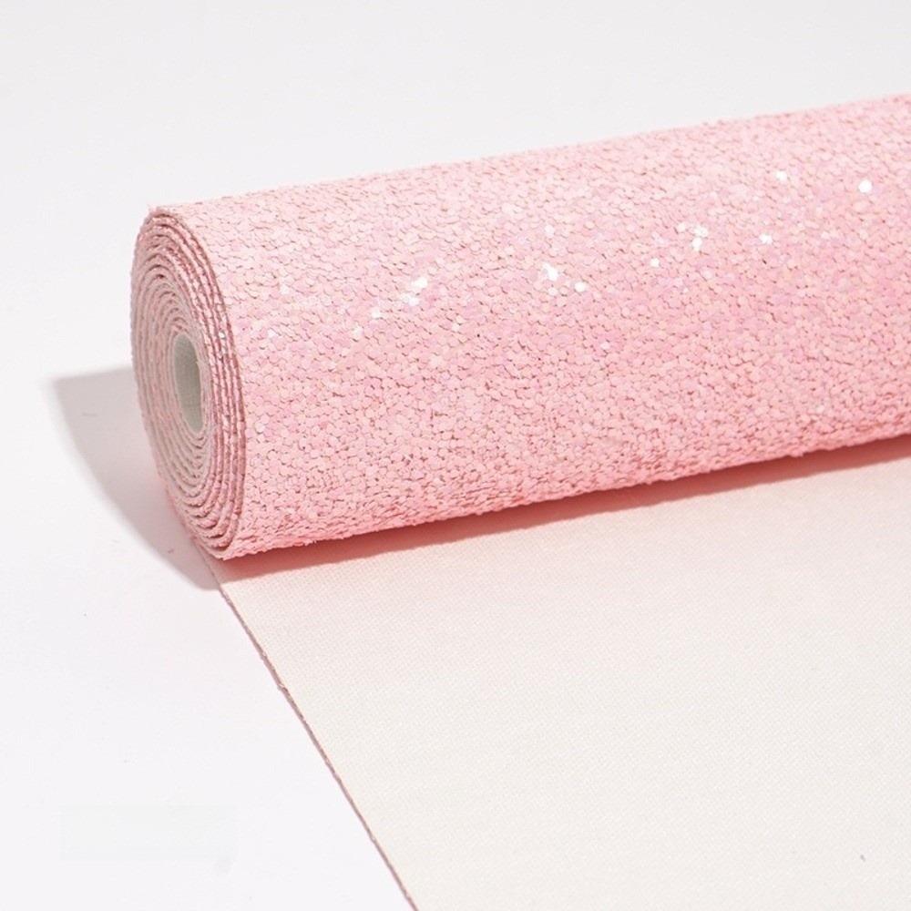 Colorful Glitter Glitter PVC Leather Fabric Sparkling Powder Faux Leather  Bag Making Material
