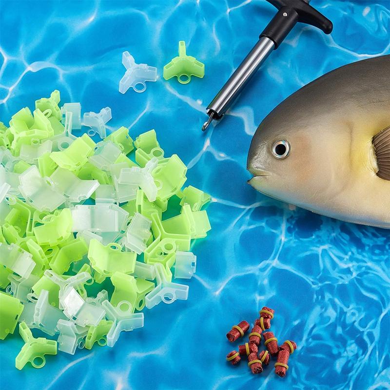 50 ks/lot Odolné ochranné krytky Kryt háčku na ryby Bezpečný trojháček Rybářské vybavení Lehké příslušenství s drážkami Rukávy Nástroje