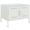 VidaXL Coffee Table, Side Table with Legs, End Table with Door, Living Room Storage Furniture, White 843035