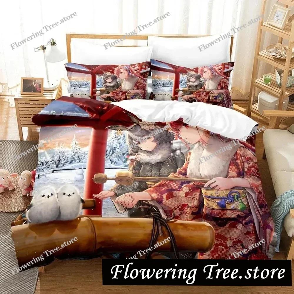 Anime Echocalypse Bedding Set Duvet Cover Bed Set Quilt Cover Pillowcase Comforter king Queen Size Boys Adult Bedding Set