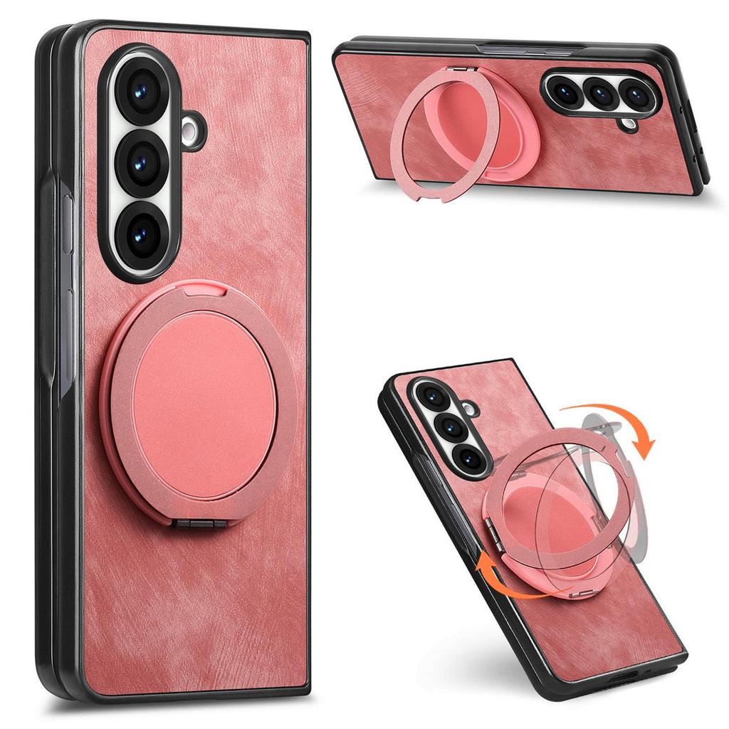 Skórzany portfel etui Galaxy Z Fold6 z miejscem na karty dla Samsung Z Fold7 - Wielofunkcyjne składane etui ochronne