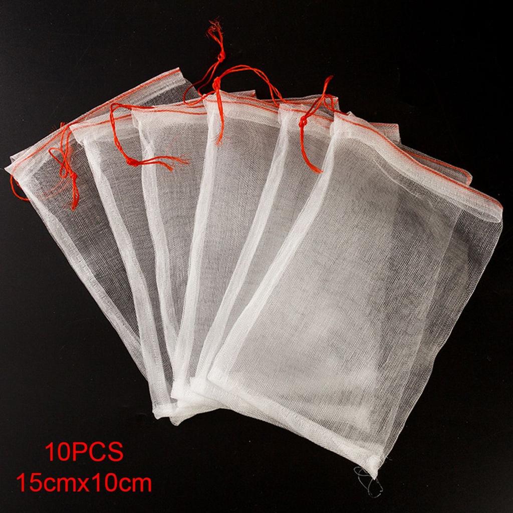 Drawstring Supermarket Fruit Vegetable Mesh Bag Storage Organizer Garden Supplies Protection Bag