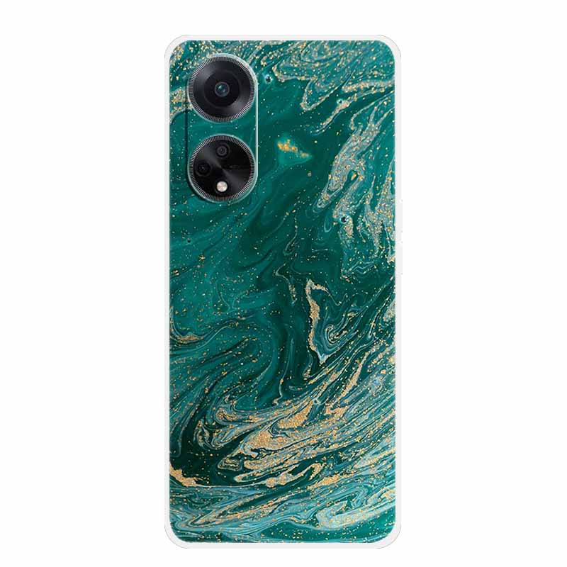 Guscio Morbido Marmo Per Oppo A78 Oppo A18 Custodia TPU Silicone Custodia Telefono Per Oppo A38 A58 Copertura Bordo Trasparente Coque A58X A98 5G Funda