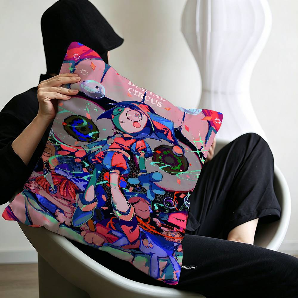 Animation A-Amazing D-Digital Circus Lucky Dragon Pillow Cover Sofa Cushion Cover Home Room Decoration Children Gift