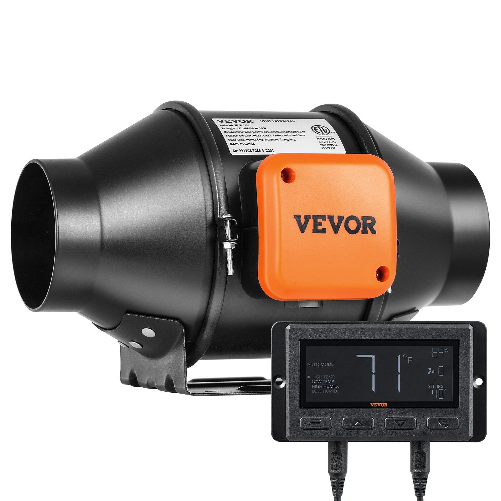 VEVOR Inline Duct Fan, 102mm 129