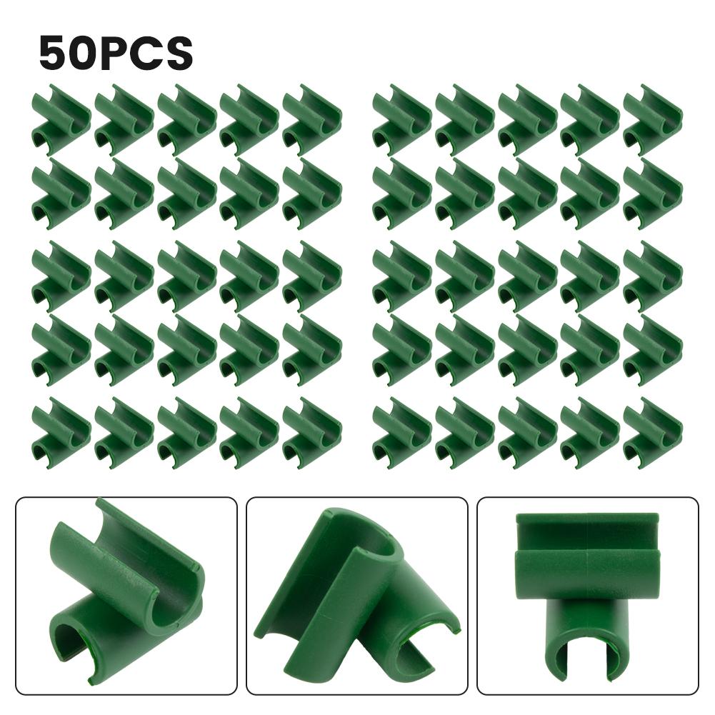 Plant Buckle 50pcs Connectors Strong Climbing Vegetables Fruits Fixed Garden Poles Sun Protection Pole Connectors