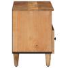 Storage Cabinet In Brown 70 X 33.5 X 46 Cm Solid Mango Wood