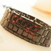 Fashion LED Digital Alloy Men Women Wrist Watch Bracelet Chain Valentines Gift