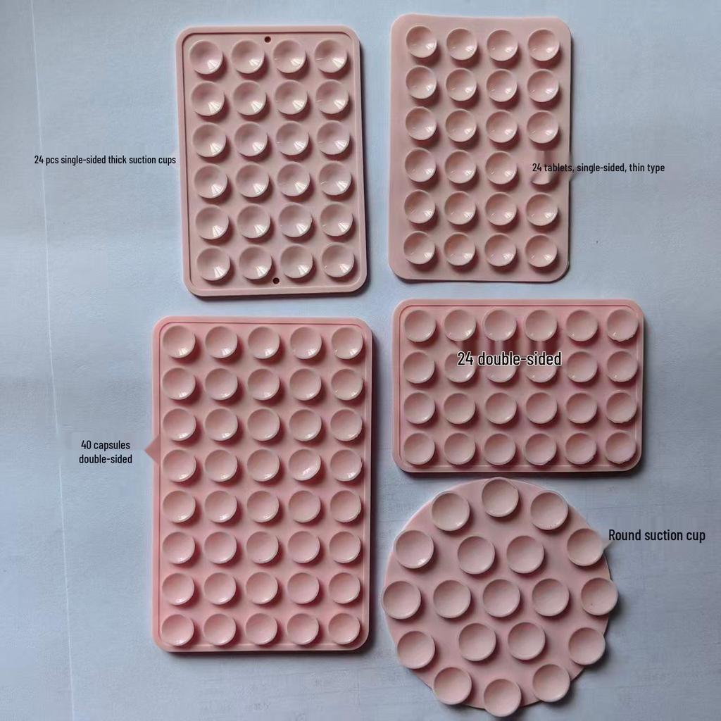 Double-Sided Silicone Mobile Phone Suction Cups - Available In 19, 24, 40, 48, 80 Pcs.