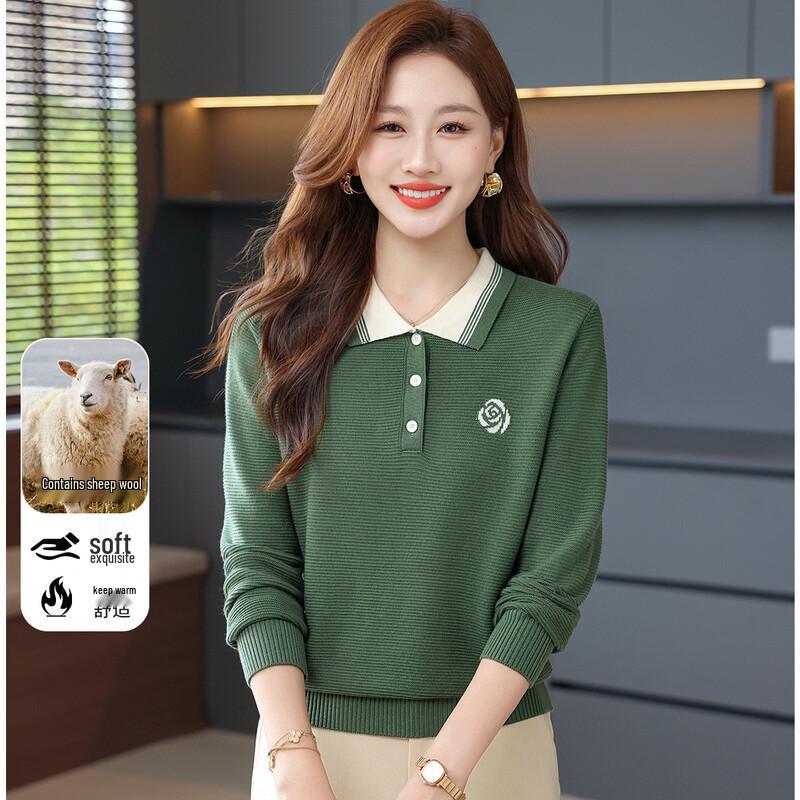 SNOWFLYING Women s Colorblock Wool Blend Pullover Sweater XL