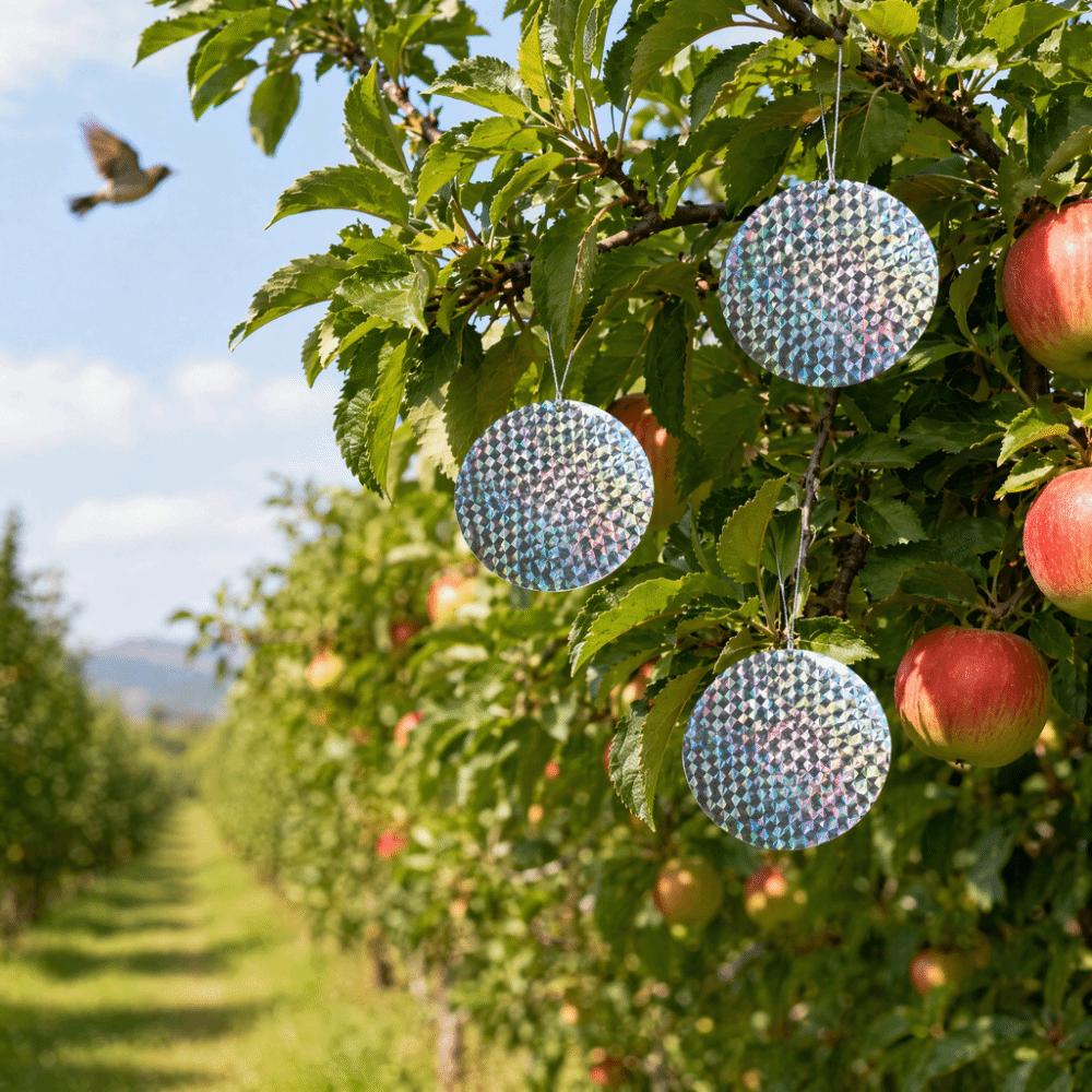40Pcs Double-Sided Reflective Bird Repellent Tape Reflective Bird Scare Tape Fences Railings