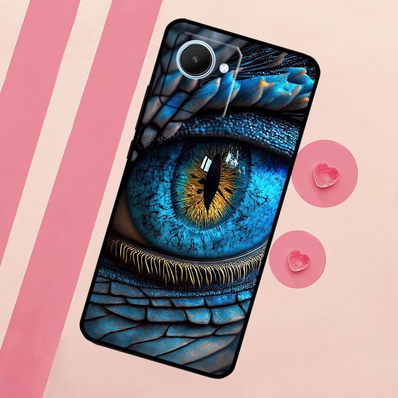 Dragon Eye Gothic For Realme C67 C75 C63 C61 C71 C55 C51 C65 C53 10 11 12 13 14 15 Pro Plus GT6 GT7 Pro Case