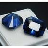 Natural Blue Sapphire Emerald Cut 21.35 Ct CERTIFIED Loose Gemstone Pair A-5171