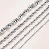 Non-Fading 316L Stainless Steel Rope Chain Necklace for Men & Unisex, Hip Hop Style