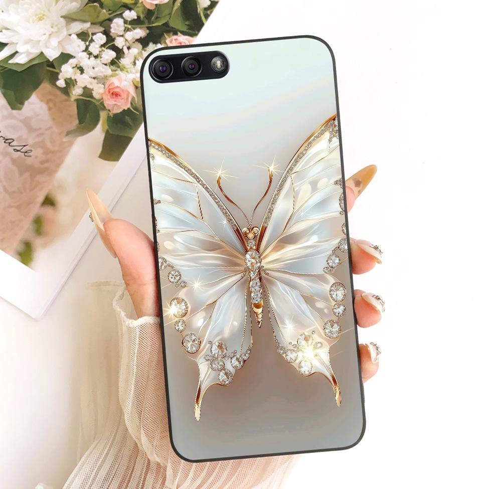 For Asus ZE554KL Case For Asus ZenFone 4 Cover Silicone Cute Cat Fashion Butterfly Funny Painted Casing