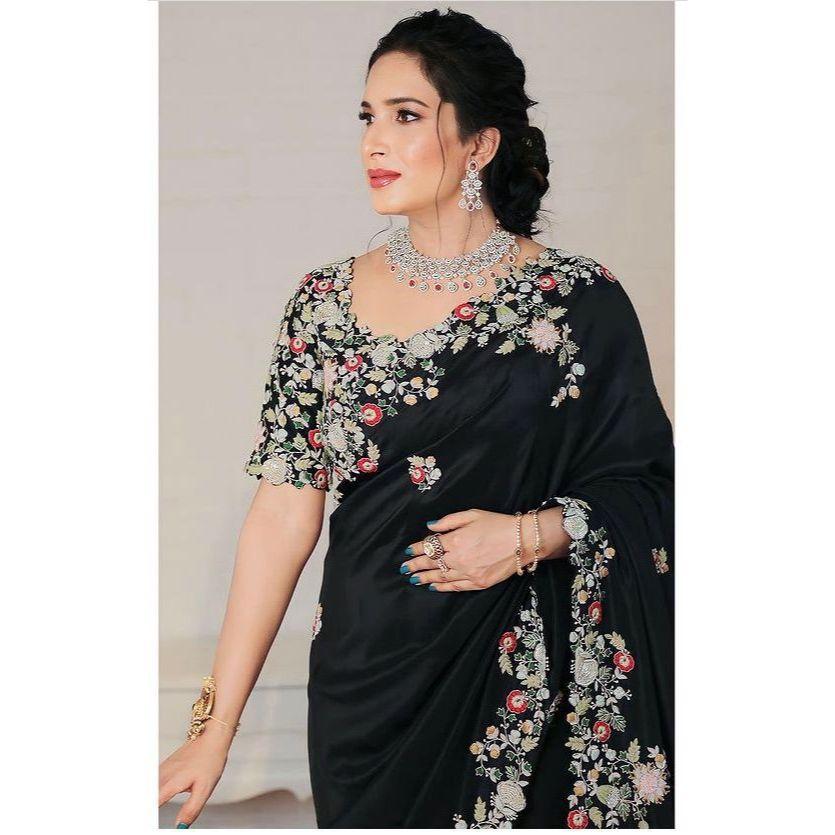 Timeless Grace Georgette Designer Saree  |Party Wear Soft Georgette Saree – soft, flowy & perfectly elegant for every special moment |