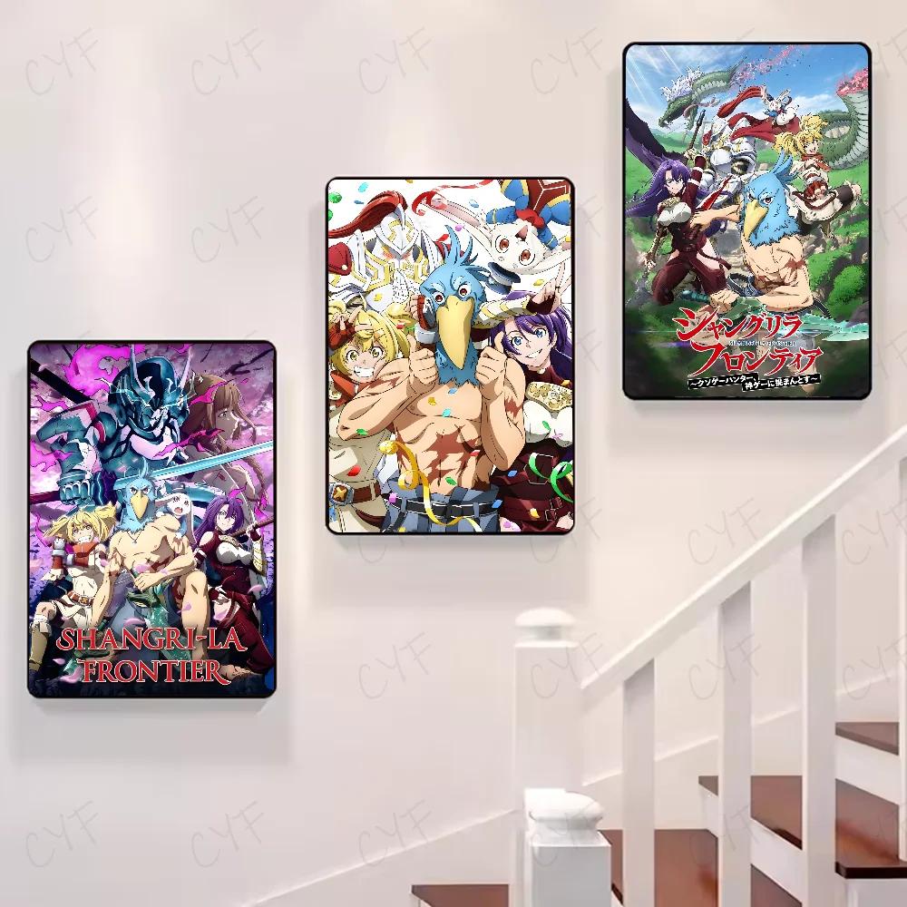 Anime Shangri La Frontier Poster HD Art Sticky Wall Waterproof Home Living Room Bedroom Bar Aesthetic Decoration