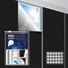 100% Blackout Curta for Bedroom 39" X 57" Portable Blackout Shades Film No Drill Blackout Curta Sunblock Window Cover Black Out Curta for Nursery