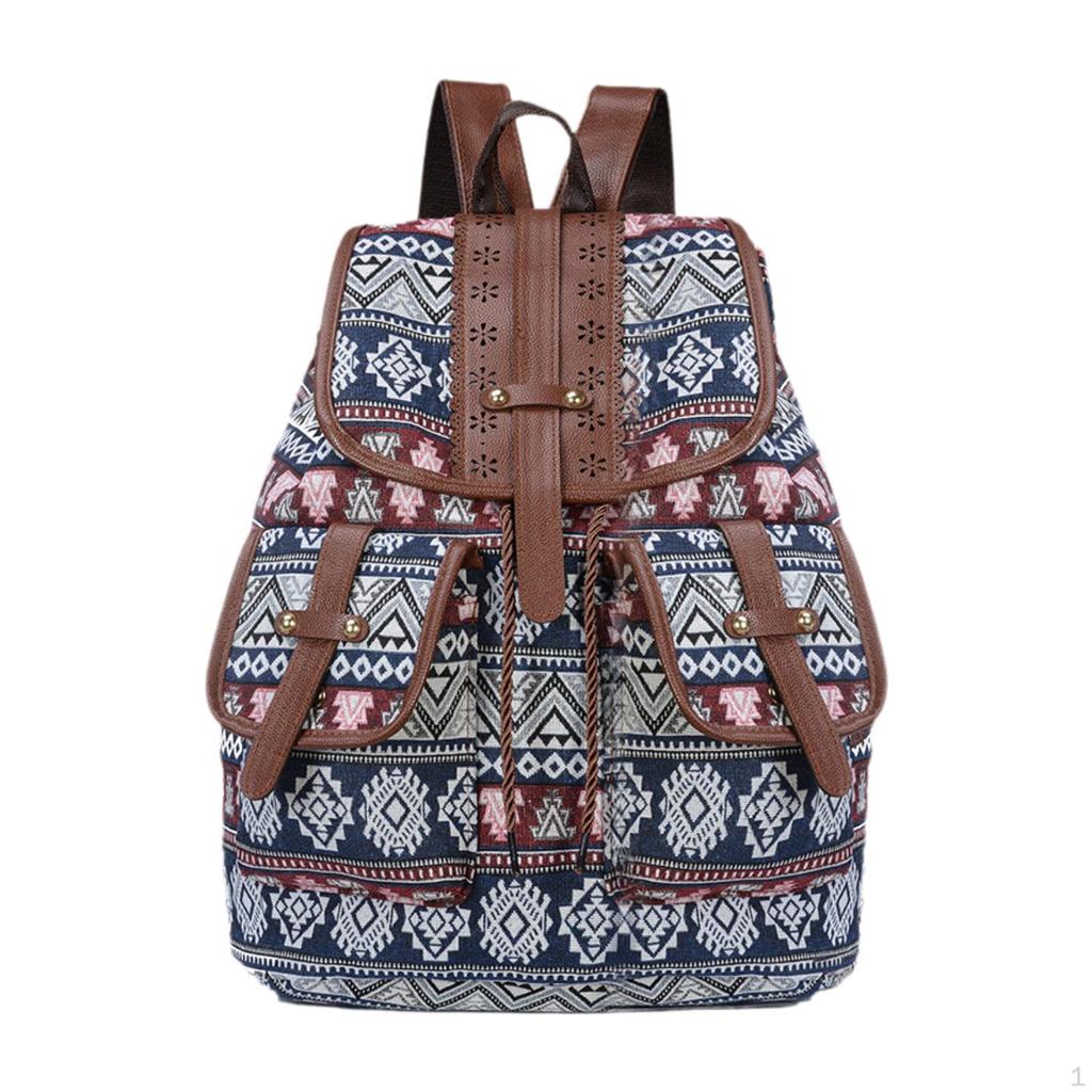 Stylish Ethnic Print Backpack for Outdoor Adventures