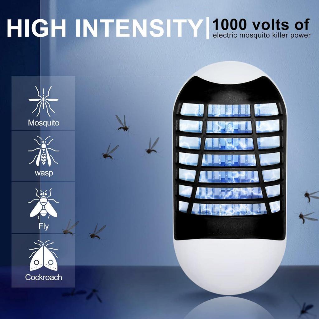 High Voltage Electric Mosquito & Insect Killer with Purple Light Attractant