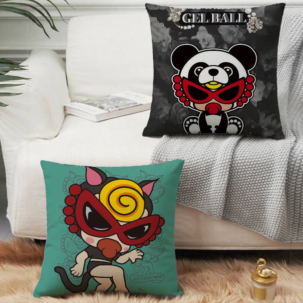 Japan Fashion H-Hysteric M-Mini Pillow Case Home Decor Throw For Sofa Bed Car Room Decor Gift Idea
