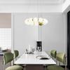 French Pearl Necklace Dining Chandelier Nordic Living Room Chandelier Full Copper Chandelier Buddha Bead Acrylic Lamp
