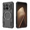 KEYSION Hollow Heat Dissipation Case for Xiaomi 15T Pro 5G Silicone+PC Magnetic Cooling Shockproof Phone Cover for Xiaomi 15T