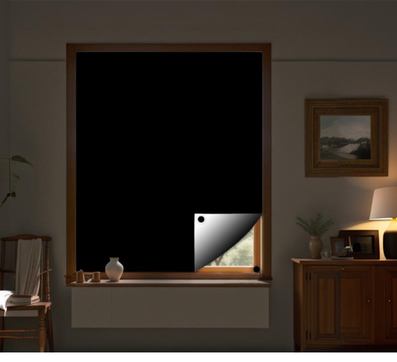 Portable Travel Diy Full Blackout Curtains Without Punching Velcro Curtains