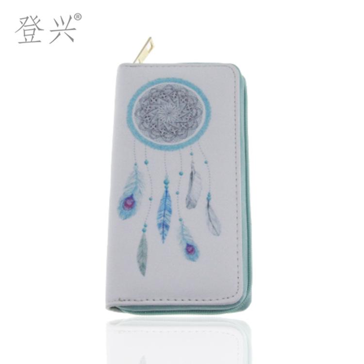 

Новый кошелек-клатч с колокольчиками серии «Перья», этнический стиль, для студентки