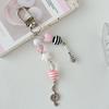 Y2K Telefon Charm Różowy Brelok Brelok Brelok Torba Telefon Łańcuszek Uroczy Akcesorium Dla Dziewczyn Kobiety Biżuteria